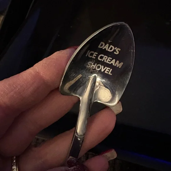 Personalized Dad's Ice Cream Shovel Funny Engraved Stainless Steel Spoon /Shovel - Picture 10 of 12